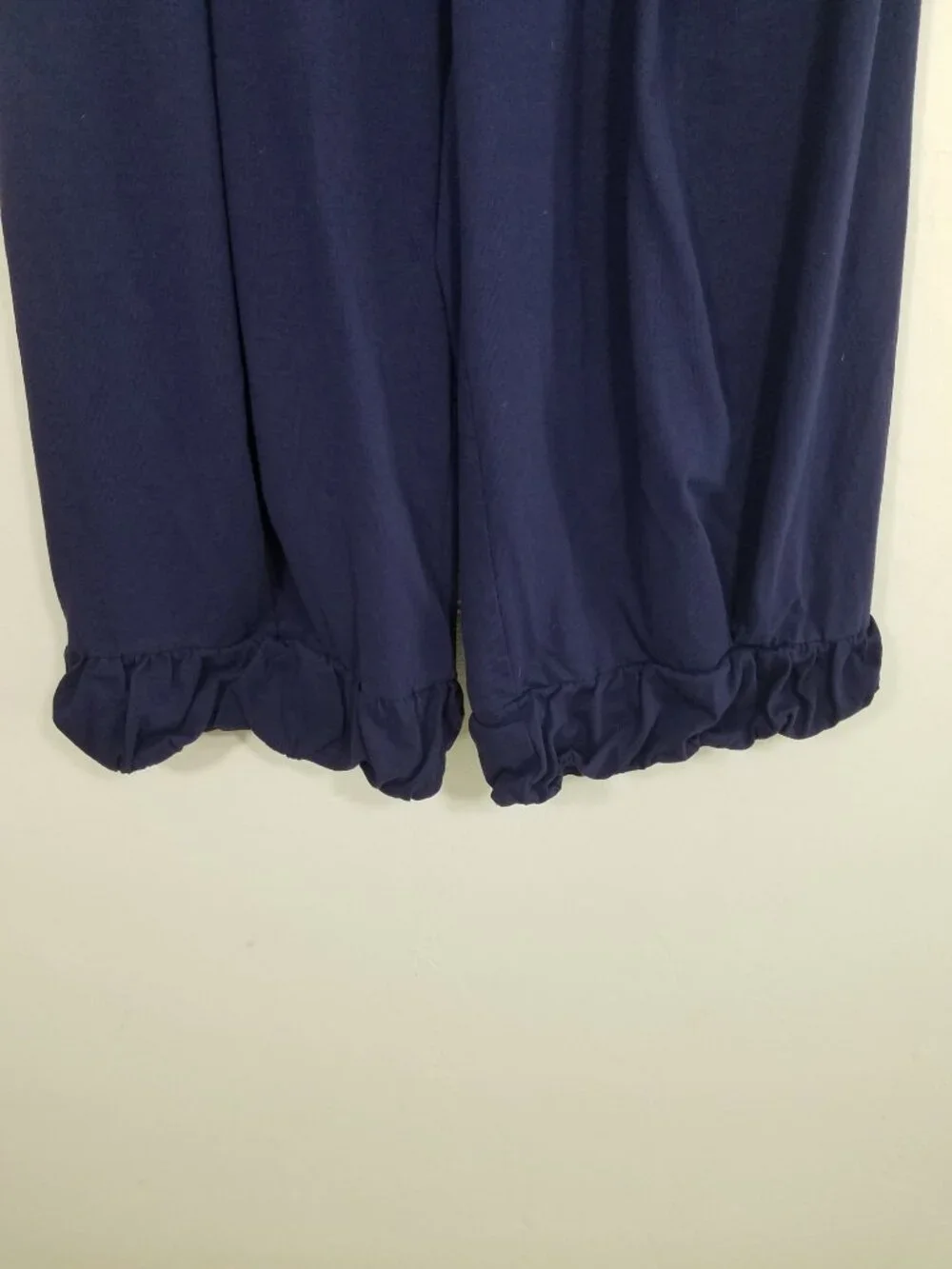 Free People Beach Cotton Wide Leg High Rise Pull-On Crop Pants Size M